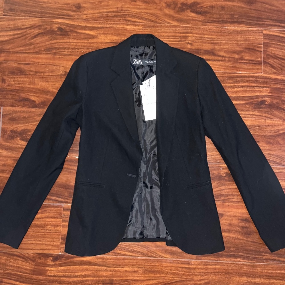 Zara Black Blazer Size 2